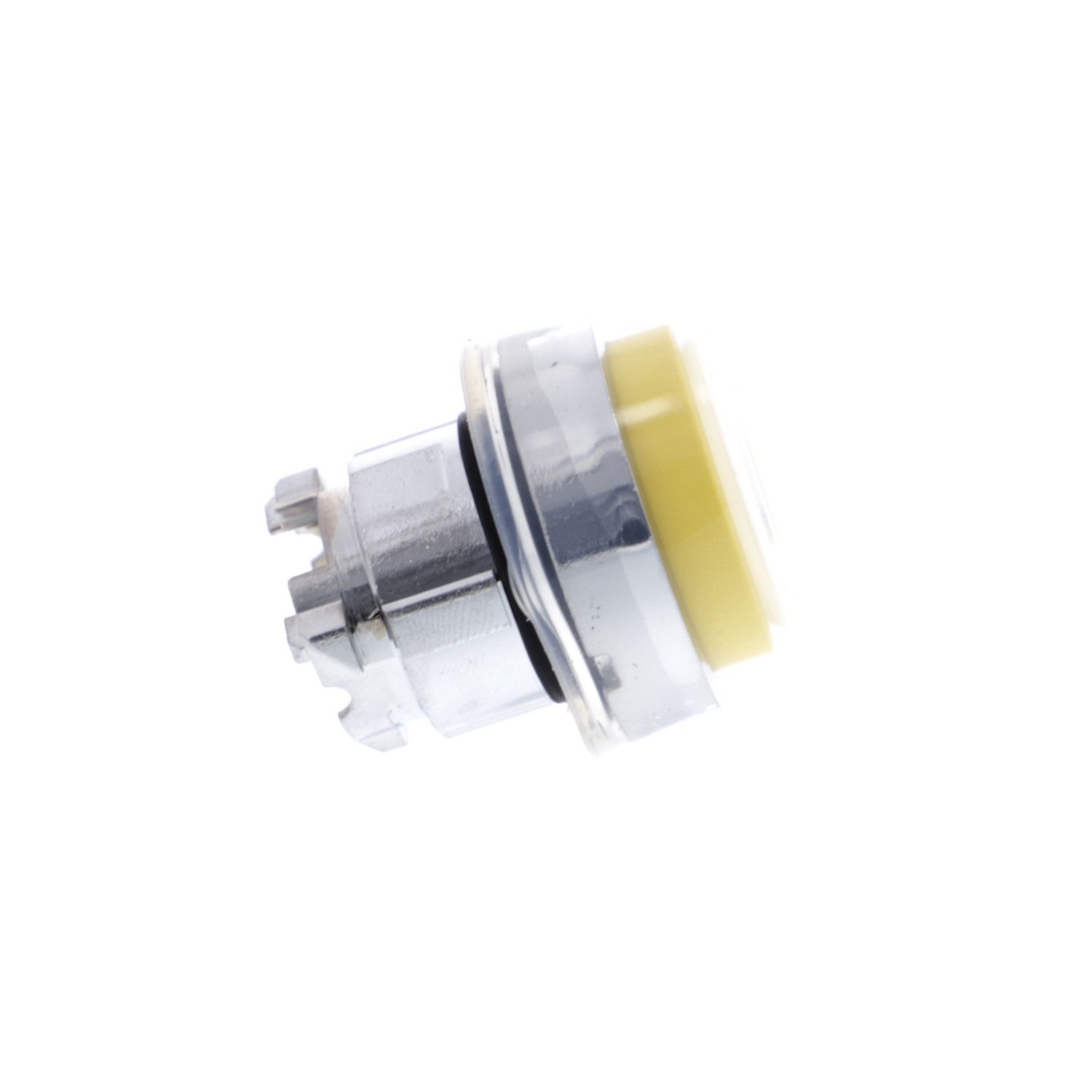 Picture of Head for non illuminated push button, Harmony XB4, metal, projecting, yellow, 22mm, spring return, booted, unmarked