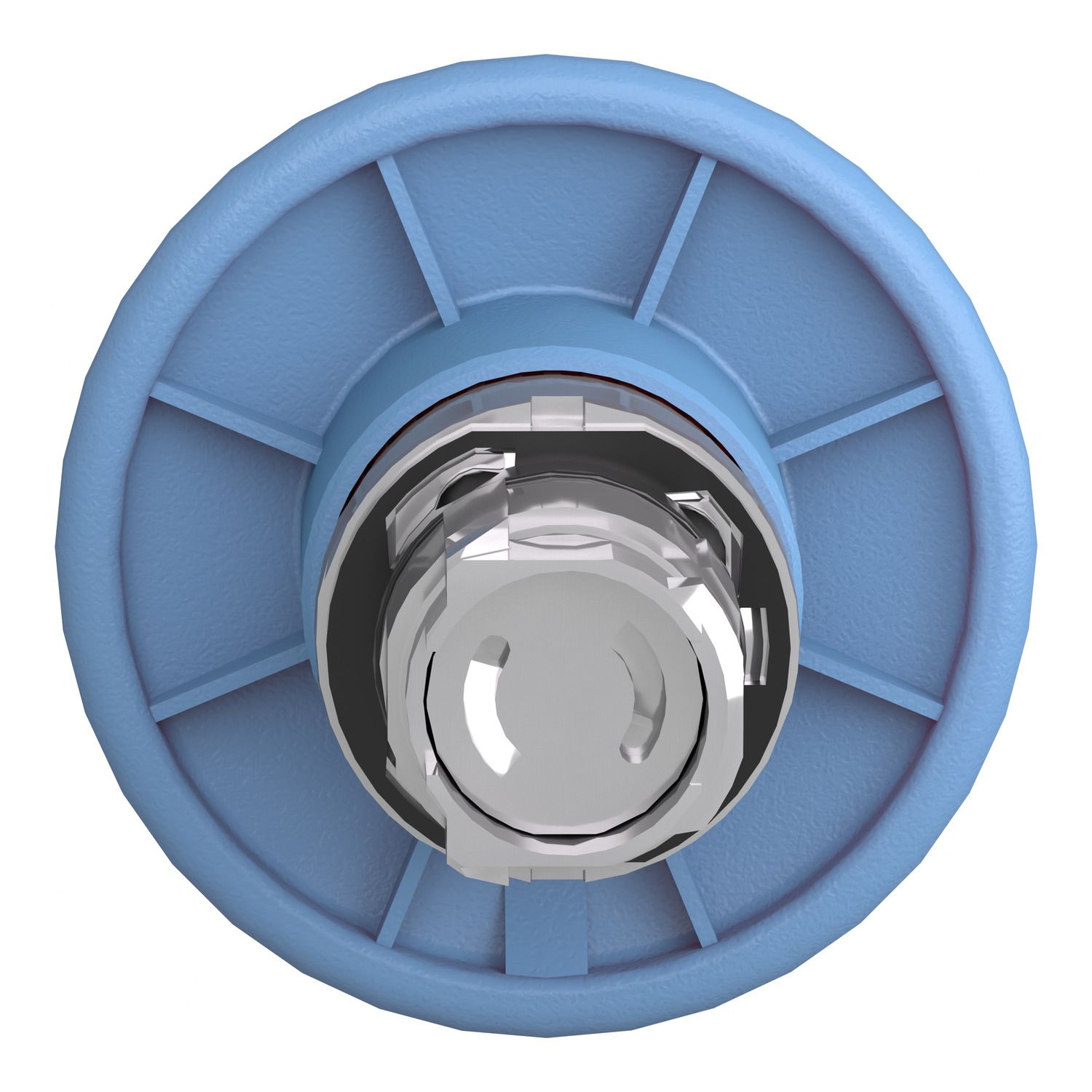 Picture of Harmony XB4, Mushroom push button head 60mm, metal, blue, 22mm, spring return