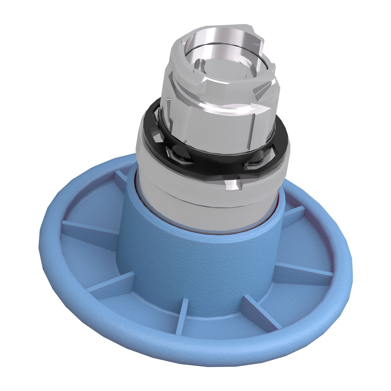 Picture of Harmony XB4, Mushroom push button head 60mm, metal, blue, 22mm, spring return