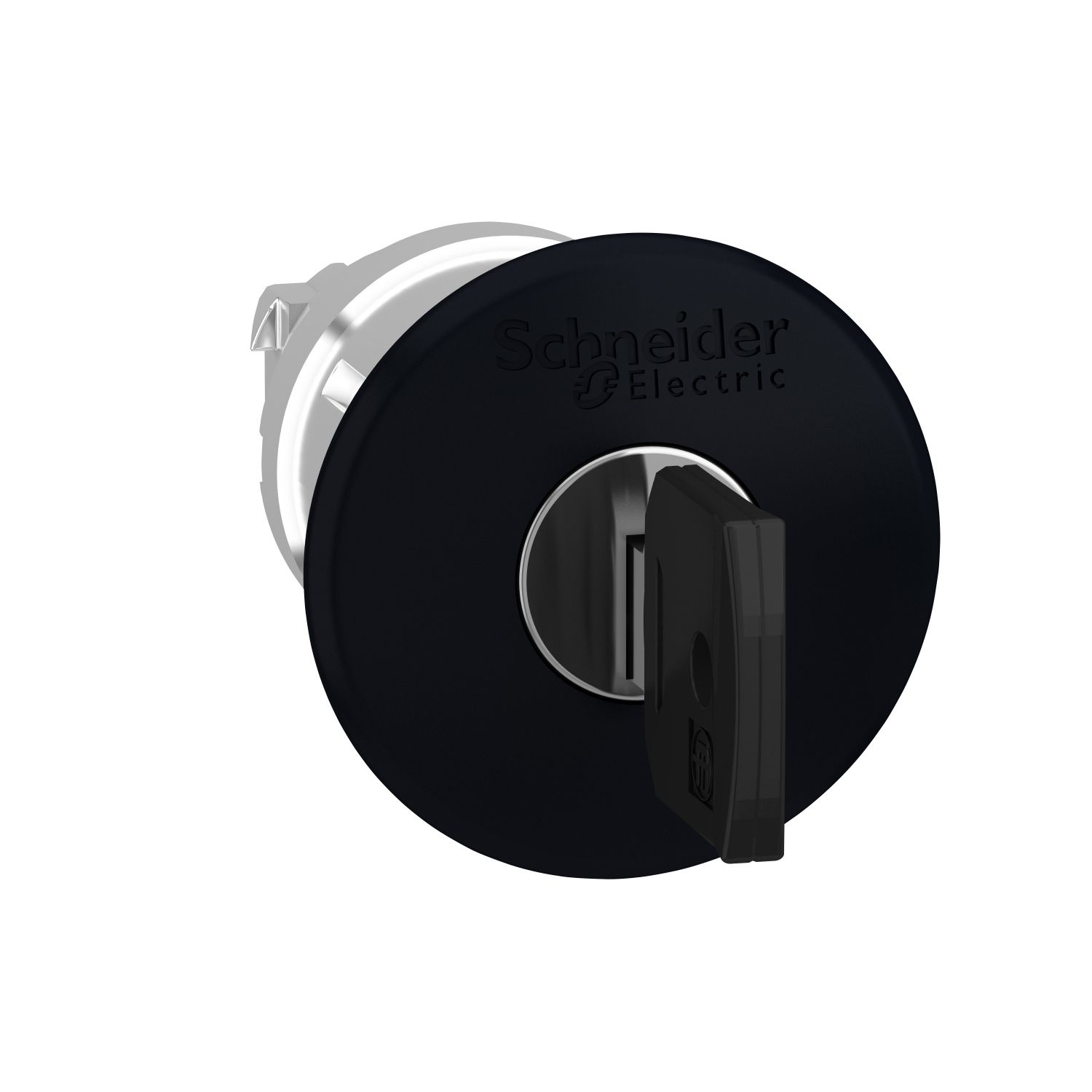 Picture of Head for non illuminated push button, Harmony XB4, XB5, black 40mm mushroom pushbutton 22mm latching key release