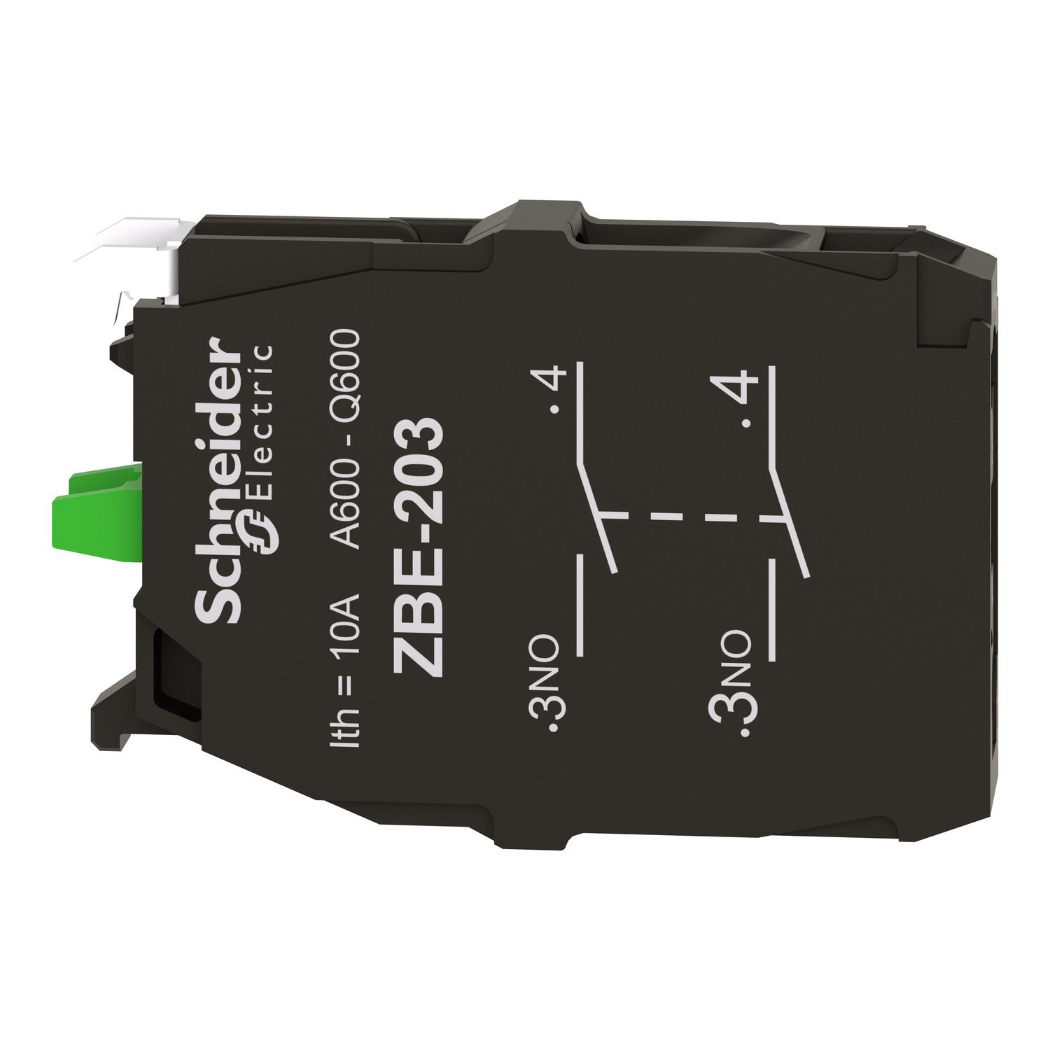 Picture of Double contact block, Harmony XB4, silver alloy, screw clamp terminal, 2NO