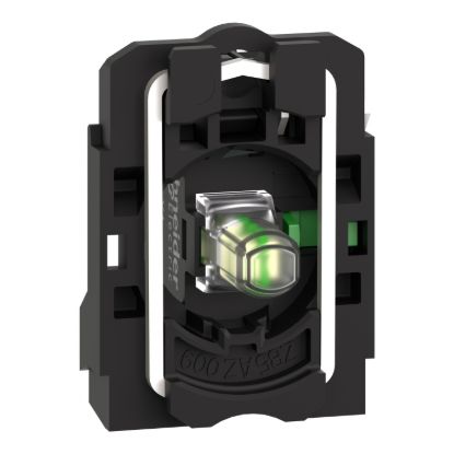 Picture of Complete body/contact assembly and light block, Harmony XB5, universal LED, 1NO, 230...240V