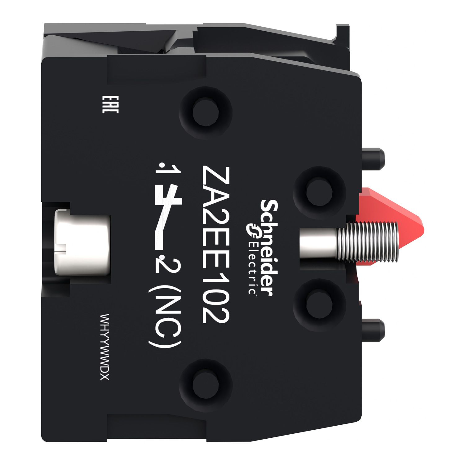 Picture of Contact block, Easy Harmony XA2, single contact, for head 22mm, faston terminal, 1NC