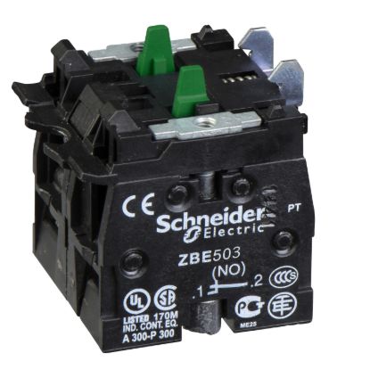 Picture of High power switching contact block, Harmony XB4, silver alloy, screw clamp terminal, 2NO