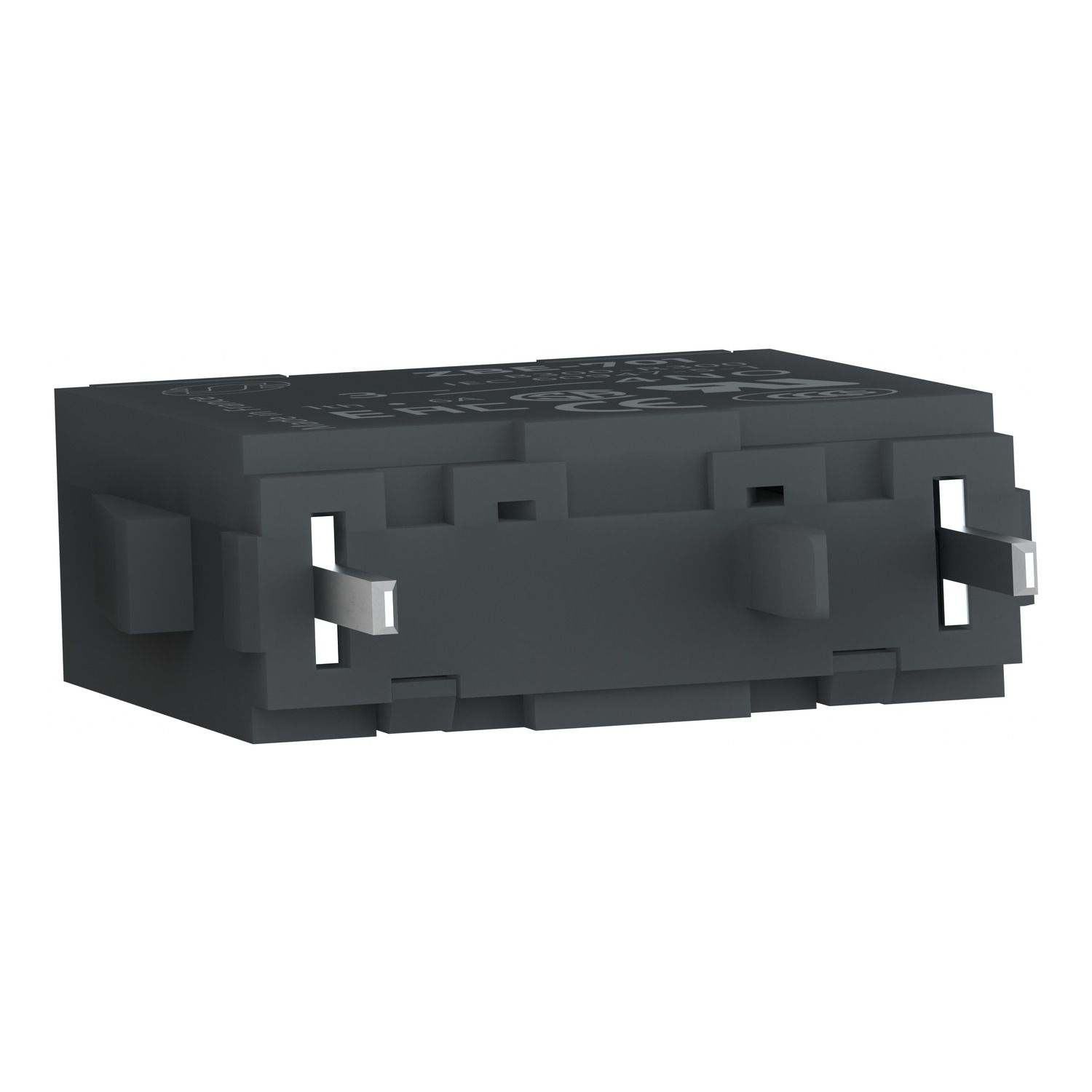 Picture of Single contact block, Harmony XB4, silver alloy, pins for printed circuit board, 1NO