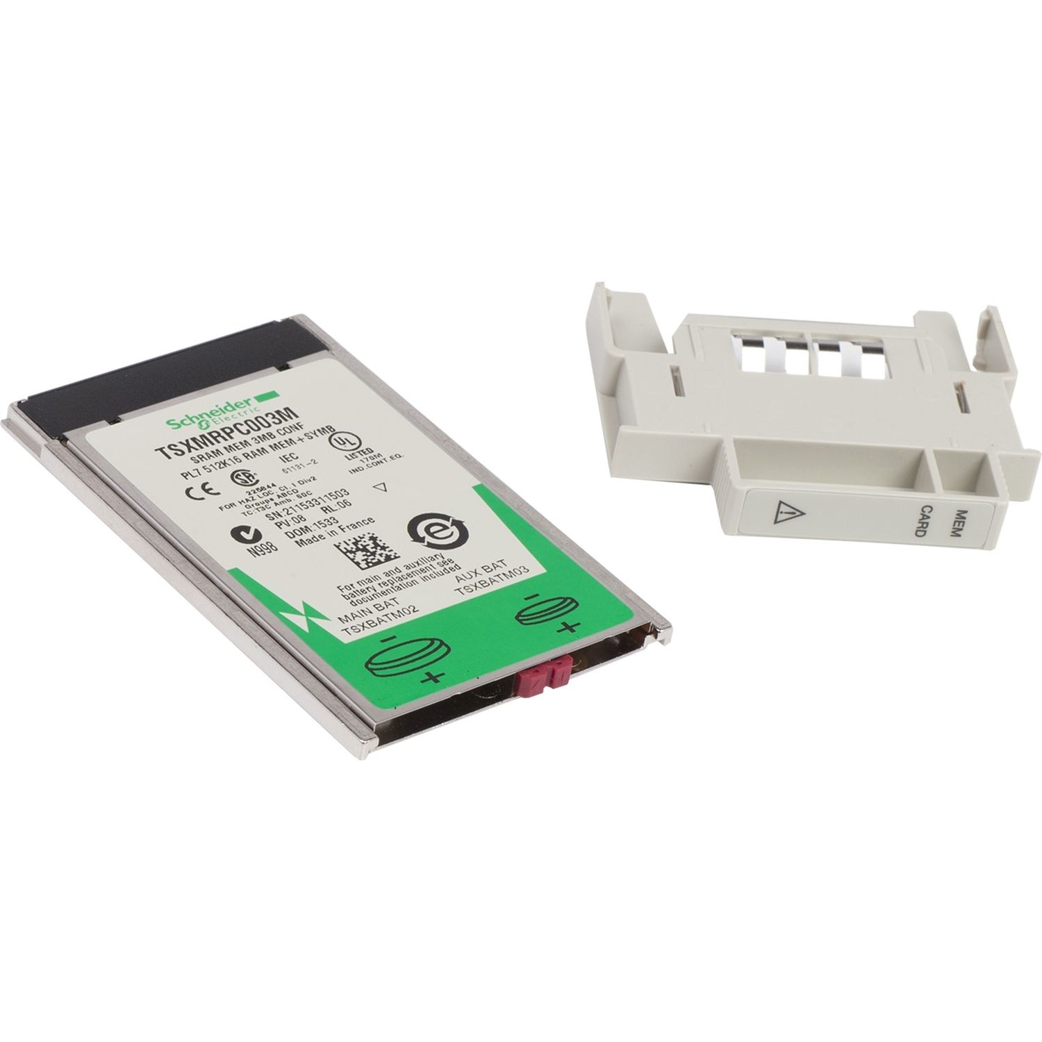Picture of Configurable SRAM application memory extension, Modicon Premium, for processor, 192 to 3072kB application