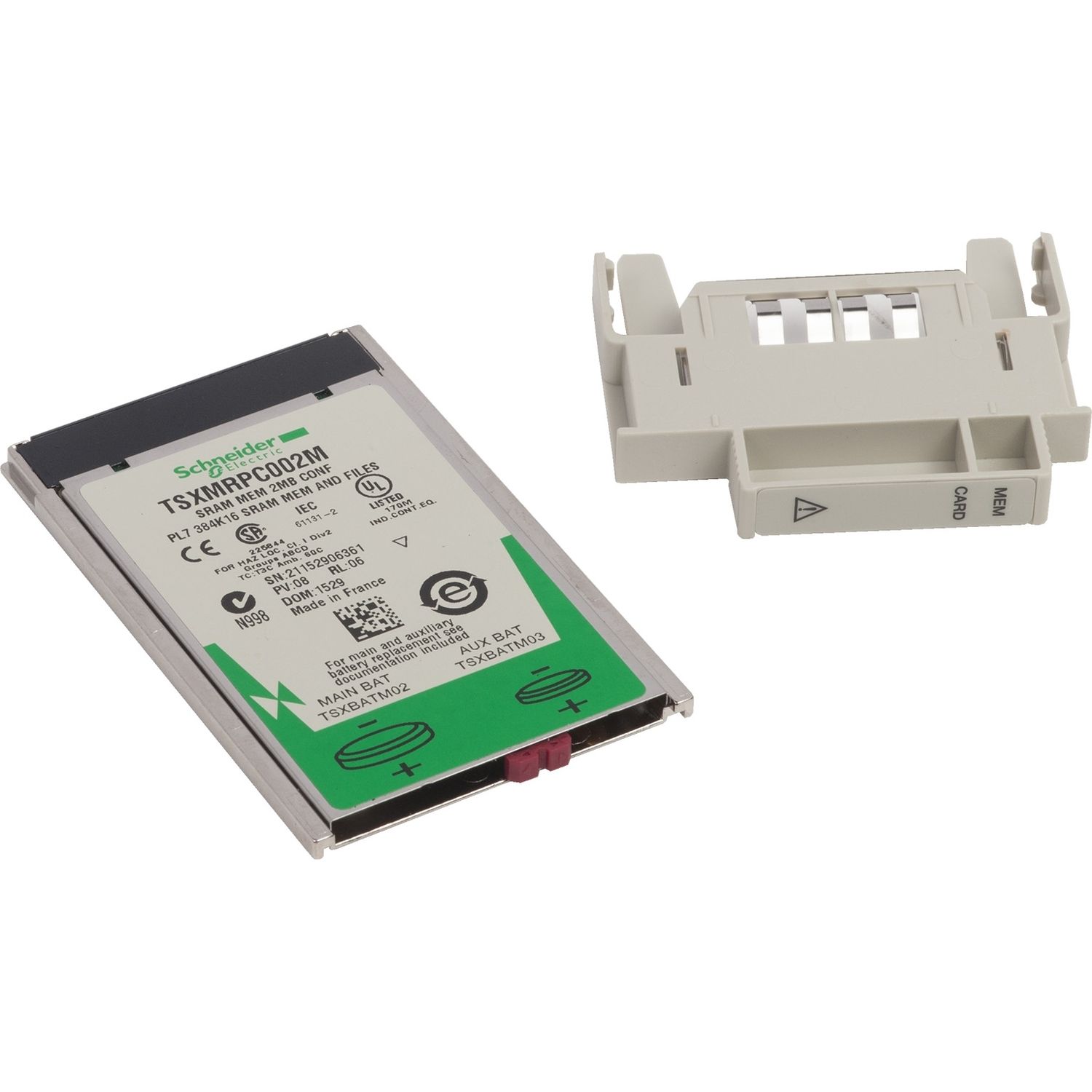 Picture of Configurable SRAM application memory extension, Modicon Premium, for processor, 192 to 2048kB application