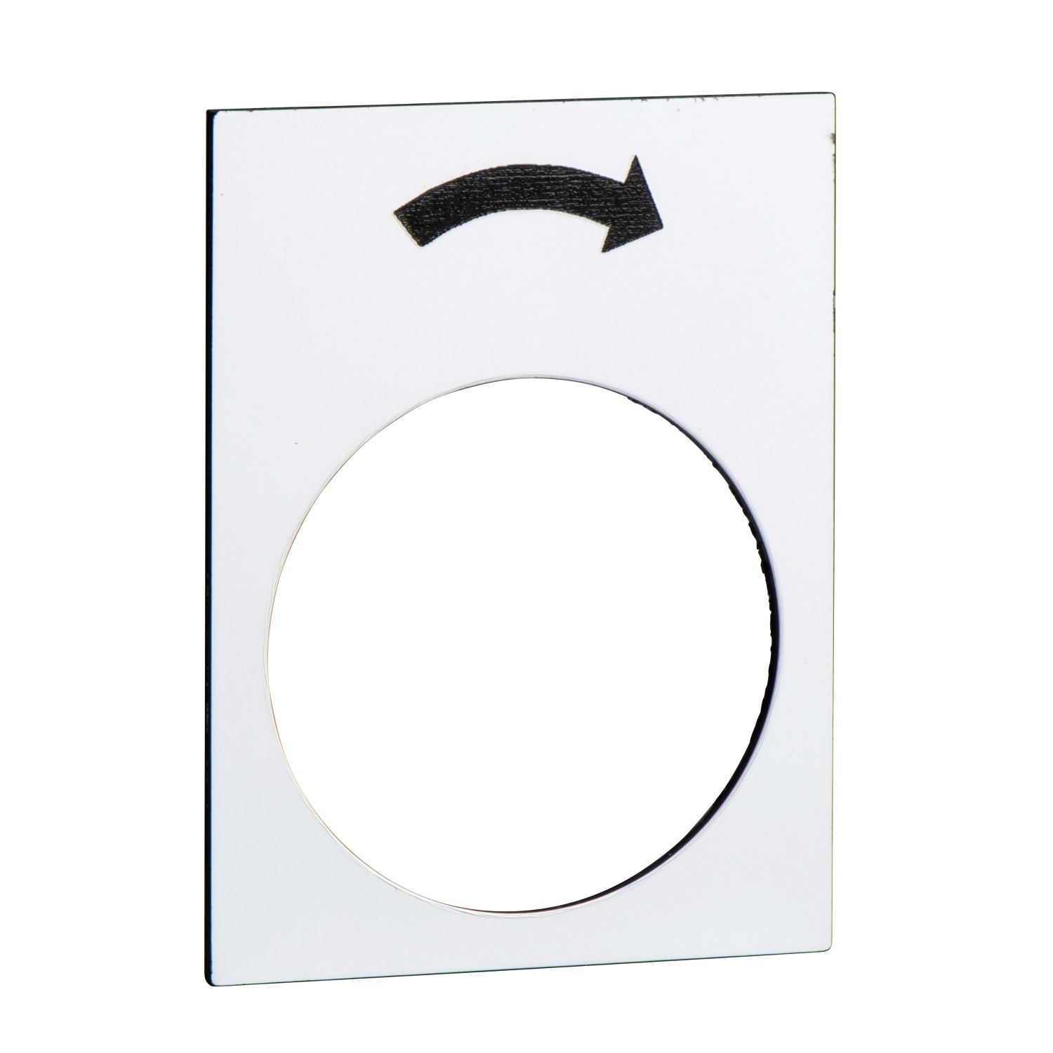 Picture of Marked legend, Harmony XAC, legend, 30x40mm, white, slew right, slow