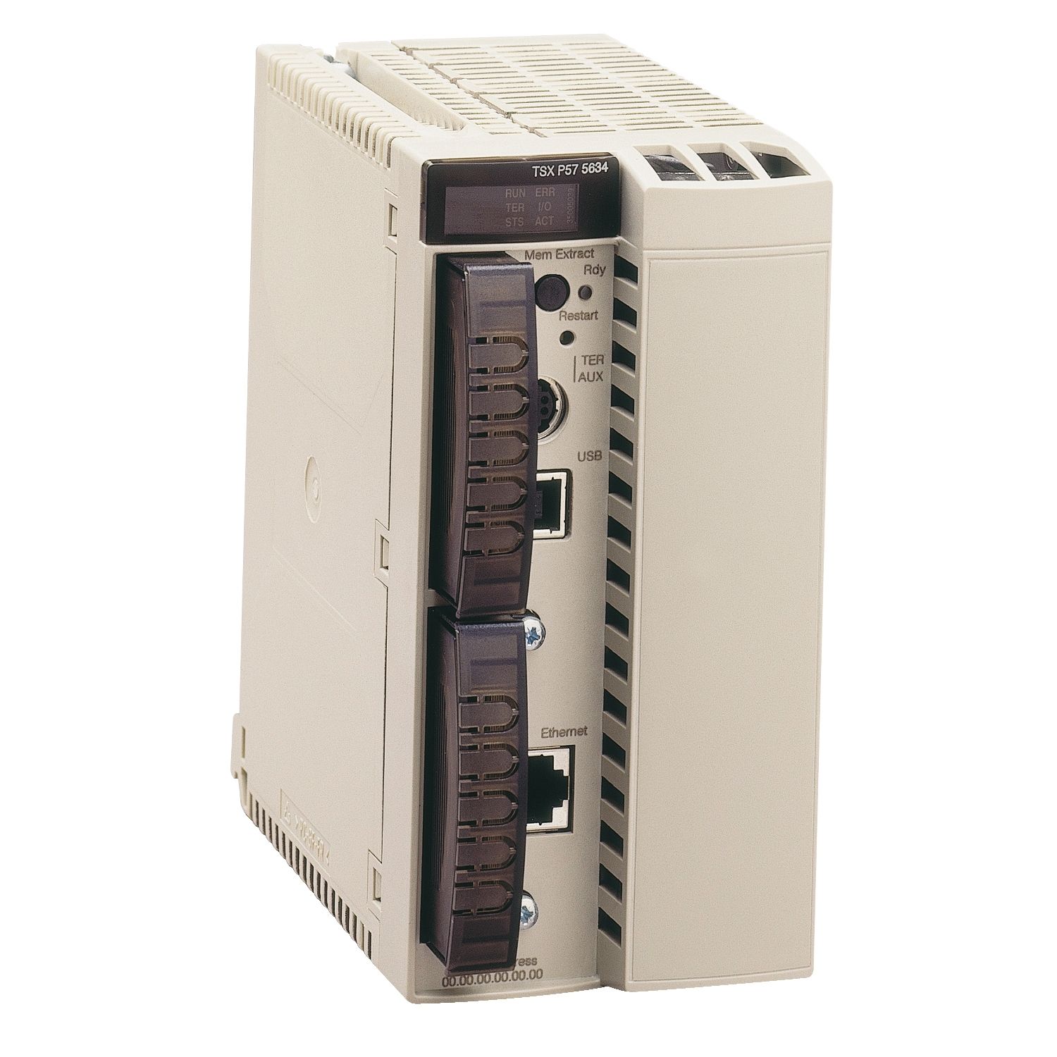 Picture of Unity processor, Modicon Premium, Internal RAM 1024kB data, Unity Pro