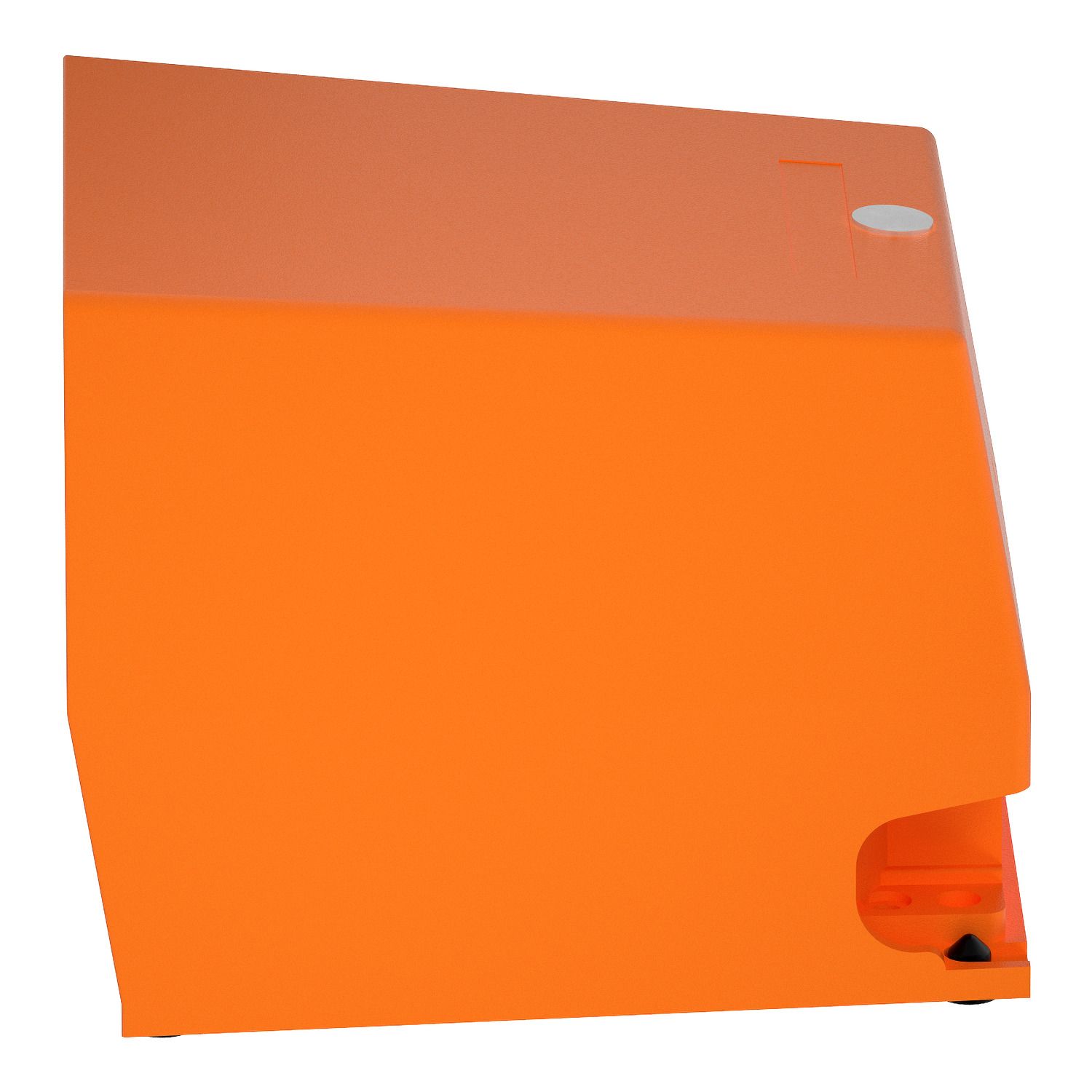 Picture of Single foot switch, Harmony XPE, metal, orange, with cover, 1 step, 1 contact 1NC+NO, IP66