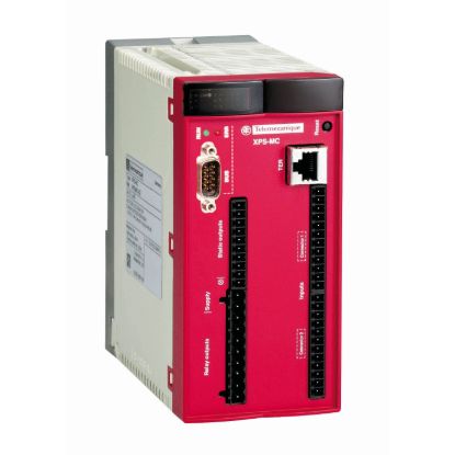 Picture of safety controller XPS-MC - 24 V DC - 16 input - 32 LEDs signalling
