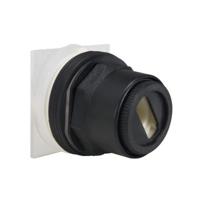 Picture of Selector switch head, Harmony 9001SK, plastic, without handle, 30mm, 2 positions, spring return right to left