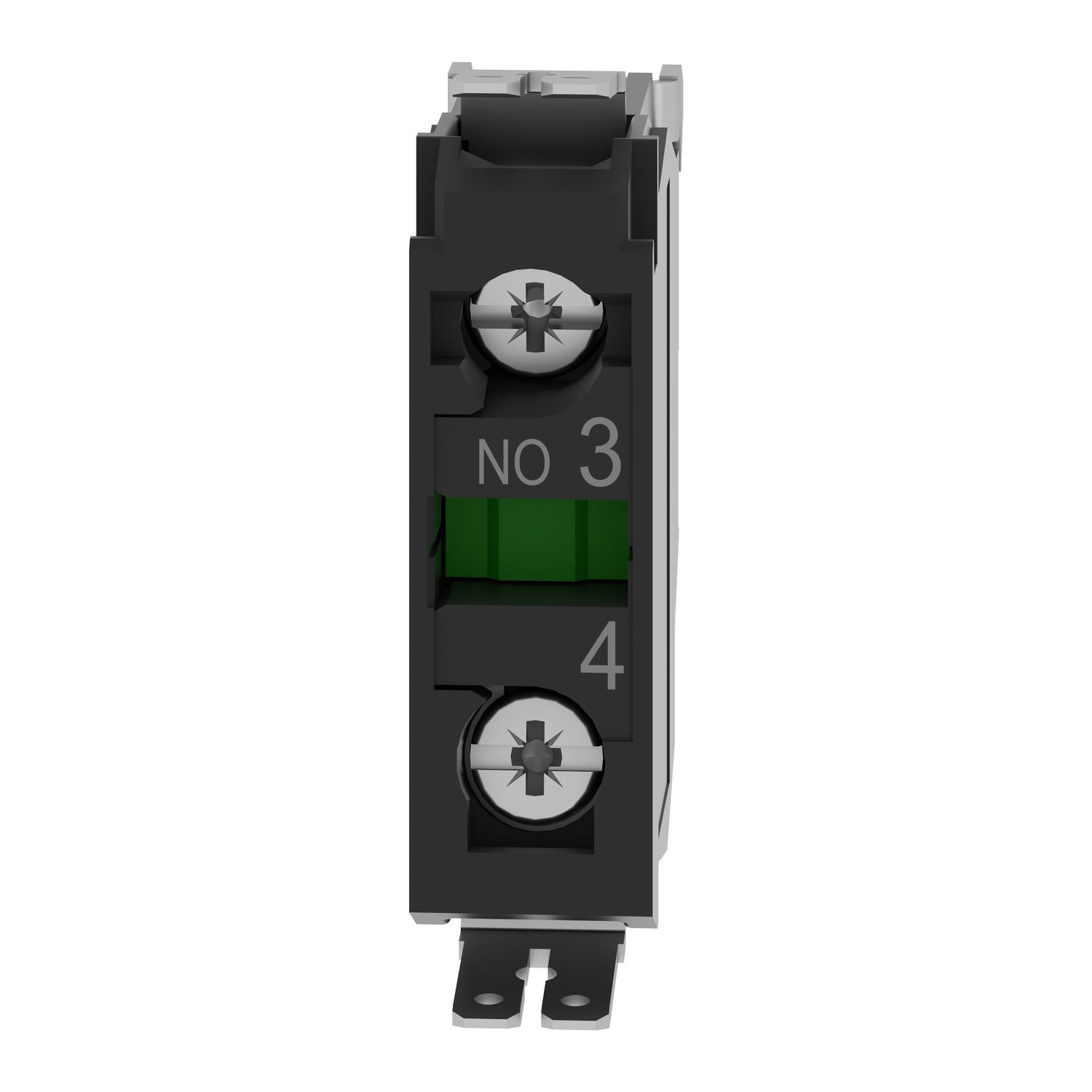 Picture of Single contact block, Harmony XB4, silver alloy, faston connector, 1NO