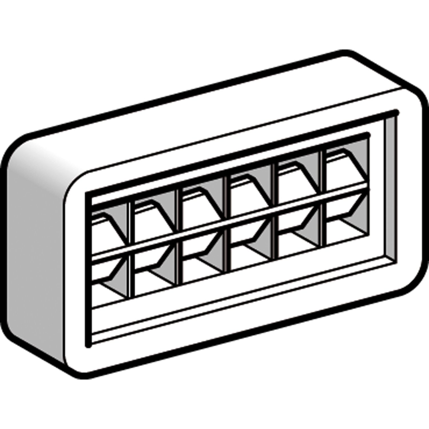 Picture of Marker holder, Linergy TR cable ends, 20x10mm, for fixing to any type of support, set of 50