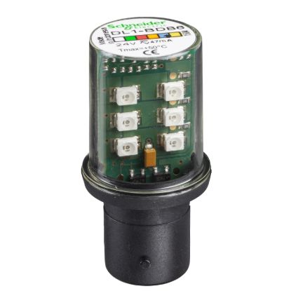 Picture of LED bulb, Harmony XVB, BA 15d, blue, steady light, 24V AC/DC