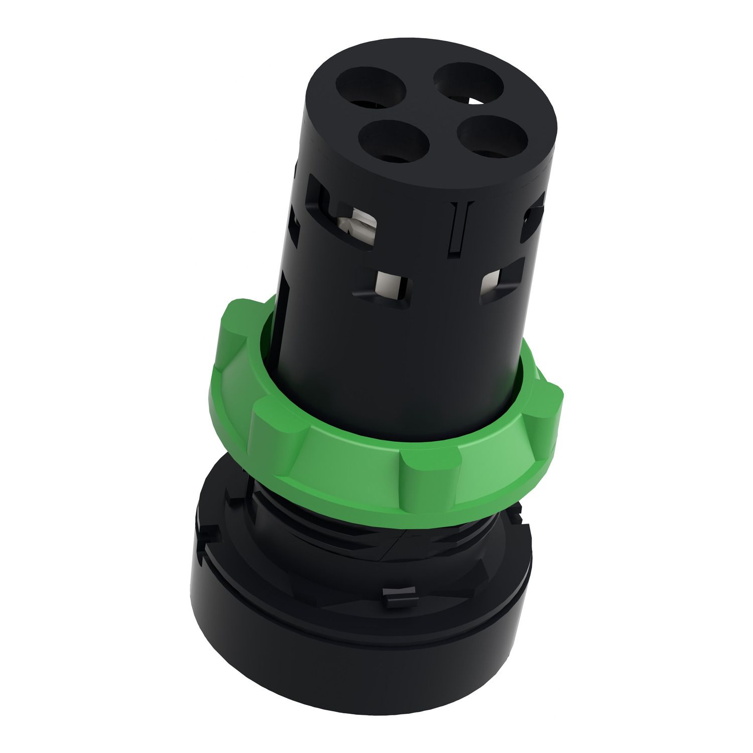 Picture of Monolithic push button, Harmony XB7, plastic,red, 22mm, spring return, unmarked, 1NC