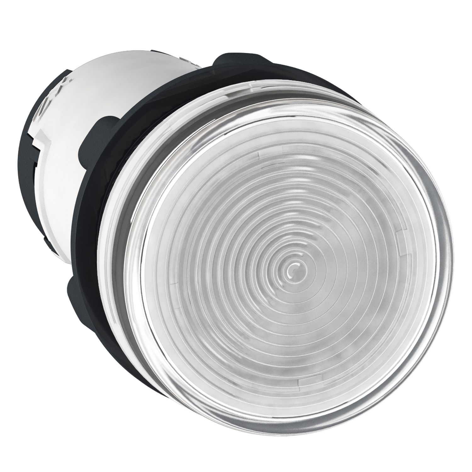 Picture of round pilot light Ø 22 - white - BA 9s neon - 230 V - screw clamp terminals