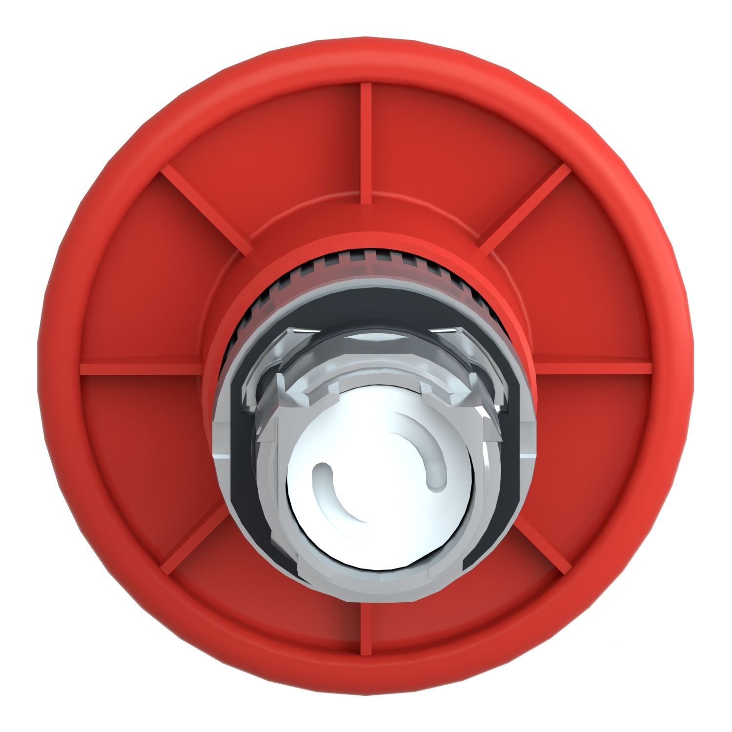 Picture of Emergency stop head, Harmony XB4, switching off, metal, red mushroom 60mm, 22mm, trigger latching push pull