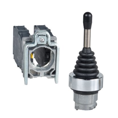 Picture of Joystick controller, Harmony XB4, metal, 22mm, 4 directions, spring return, 1NO