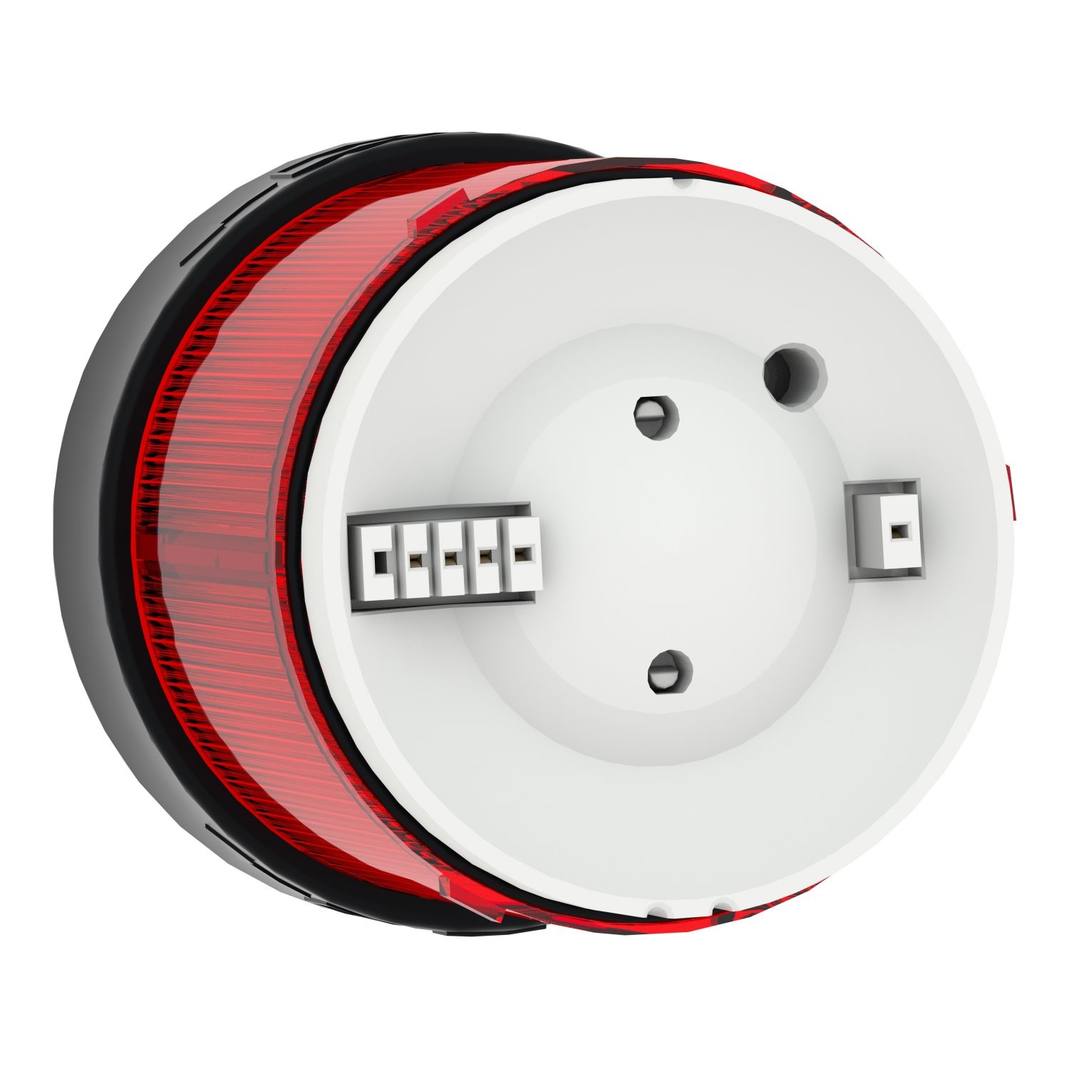 Picture of Indicator bank, Harmony XVB, illuminated unit, plastic, red, 70mm, steady, integral LED, 24V AC/DC
