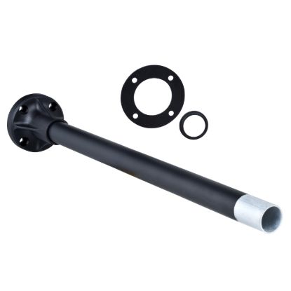 Picture of Fixing base for modular tower lights, Harmony XVB, plastic, Ø70, 380mm black aluminium support tube + black fixing plate