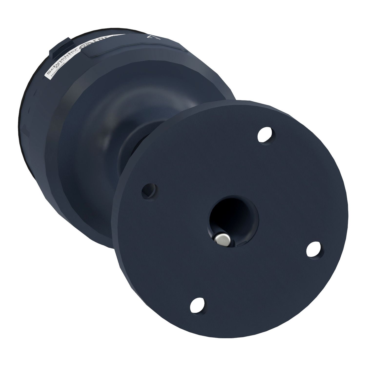 Picture of Fixing plate with 100mm aluminium pole for modular tower lights, Harmony XVU, black, 60mm
