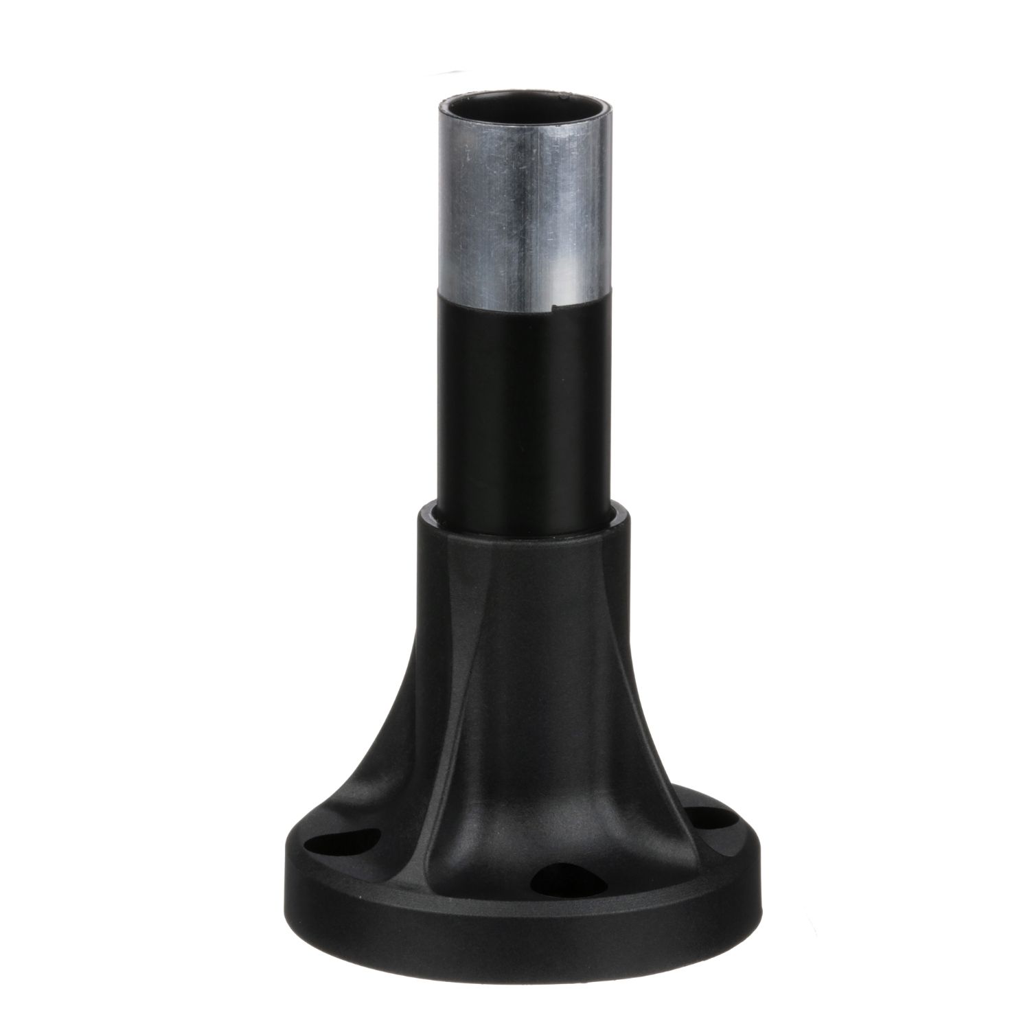 Picture of Fixing base for modular tower lights, Harmony XVB, plastic, Ø70, 80mm black aluminium support tube + black fixing plate