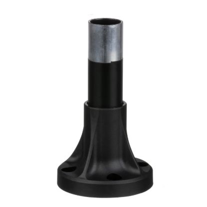 Picture of Fixing base for modular tower lights, Harmony XVB, plastic, Ø70, 80mm black aluminium support tube + black fixing plate