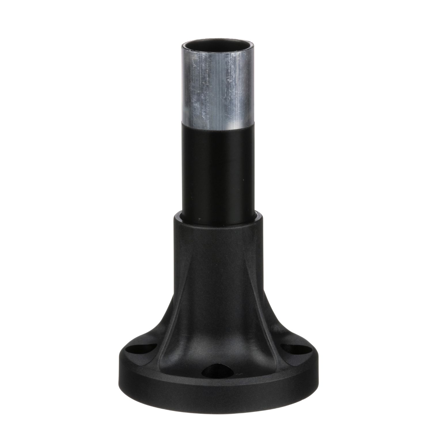 Picture of Fixing base for modular tower lights, Harmony XVB, plastic, Ø70, 80mm black aluminium support tube + black fixing plate