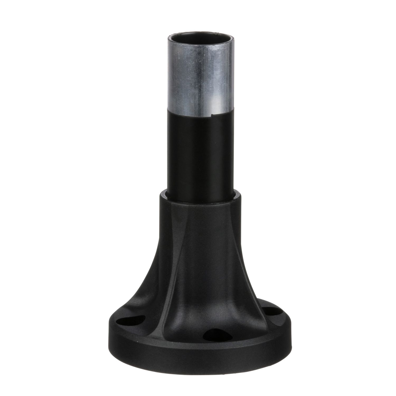 Picture of Fixing base for modular tower lights, Harmony XVB, plastic, Ø70, 80mm black aluminium support tube + black fixing plate