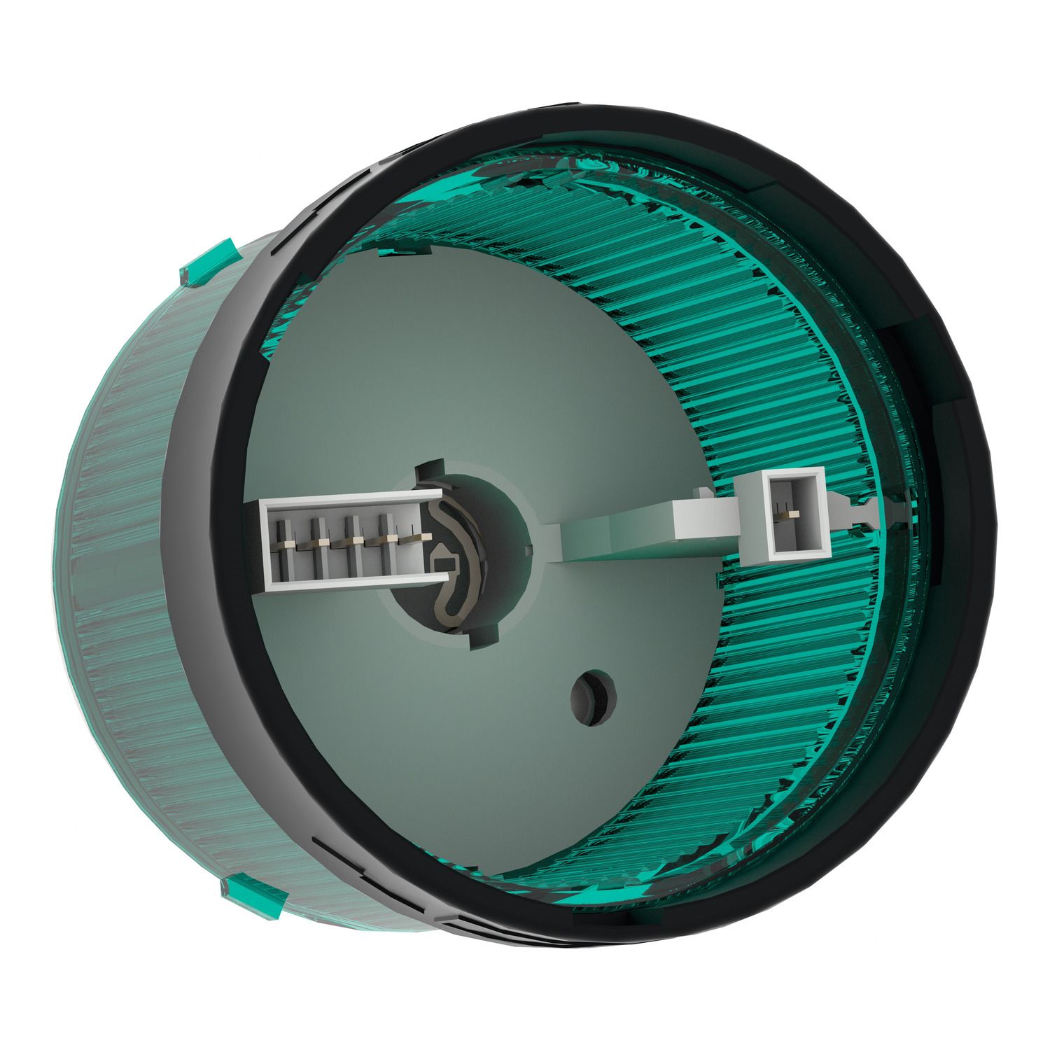 Picture of Indicator bank, Harmony XVB, illuminated unit, plastic, green, 70mm, steady, bulb or LED not included, 250V