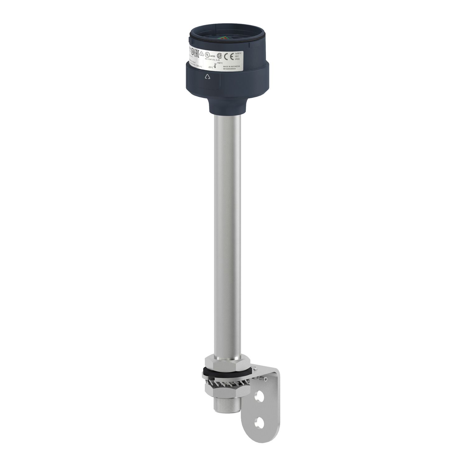 Picture of Fixing metal bracket with 250mm aluminium pole for modular tower lights, Harmony XVU, black, 60mm
