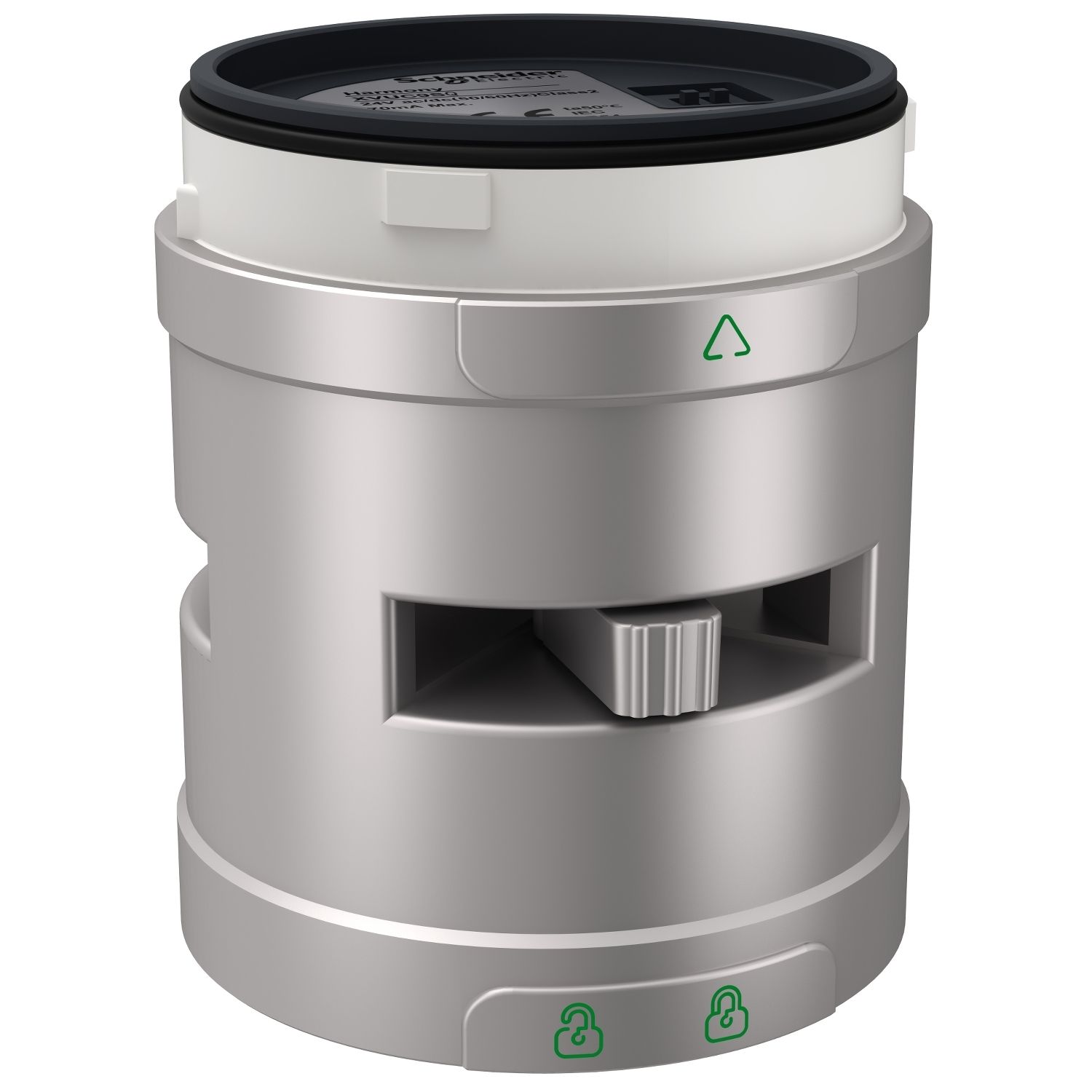 Picture of Modular tower light, Harmony XVU, Audible unit, silver, 60mm, buzzer, 24V AC DC