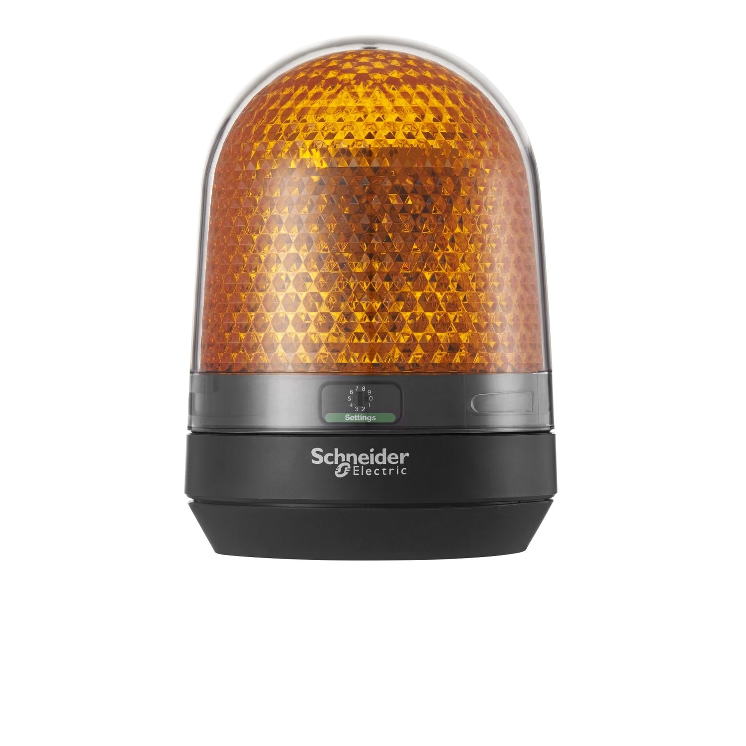 Picture of Illuminated beacon without buzzer, Harmony XVR, orange, Ø100, integral LED, 12...24 V DC