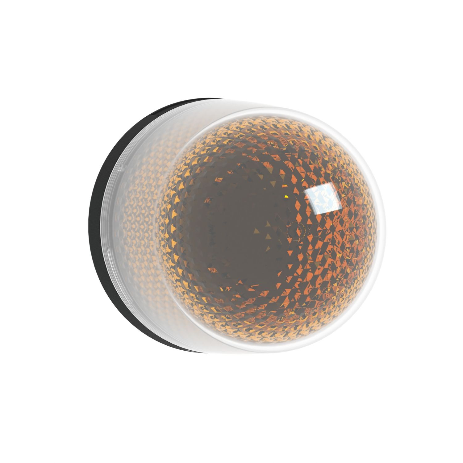 Picture of Illuminated beacon without buzzer, Harmony XVR, orange, Ø100, integral LED, 12...24 V DC