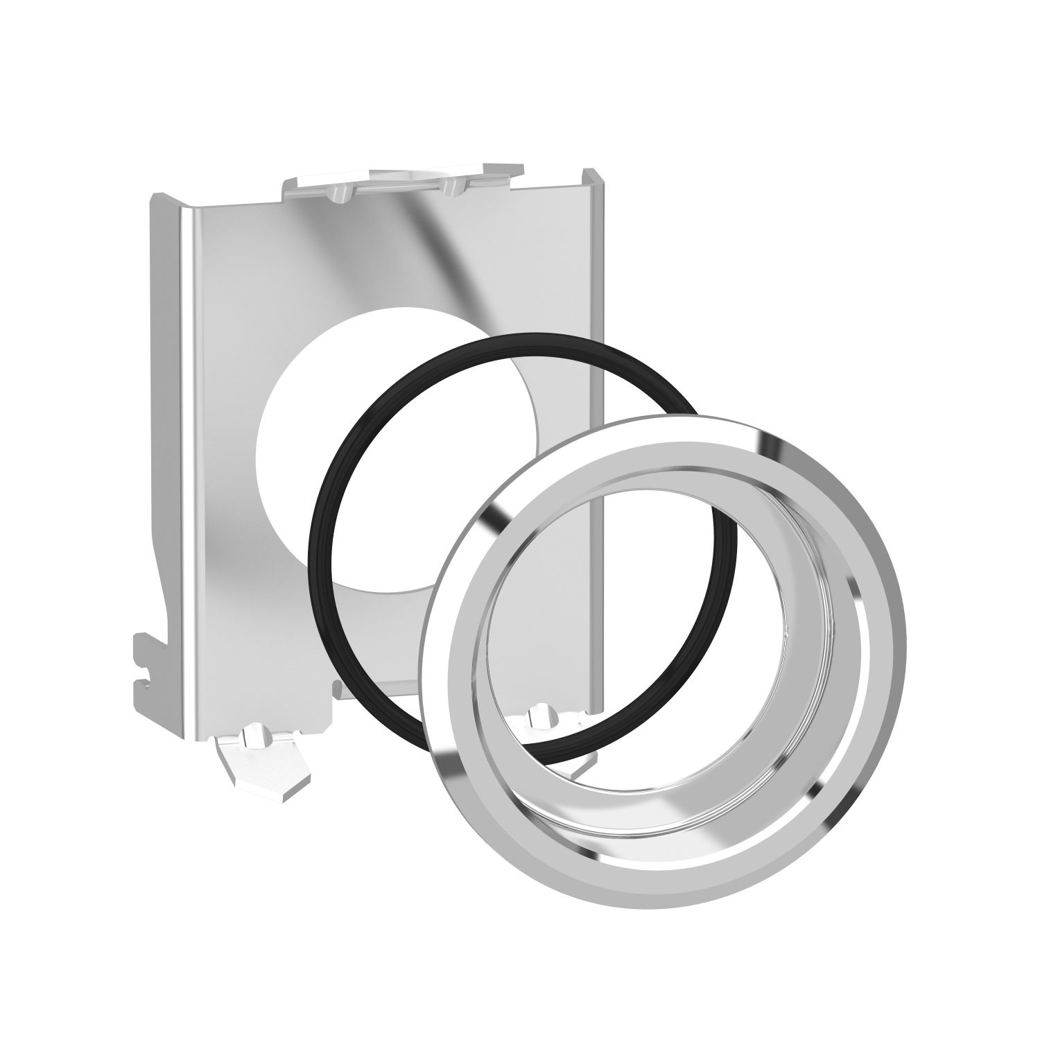 Picture of Flush mounting kit 30mm for push button and pilot light 22mm, Harmony XB4, Harmony XB4, metal
