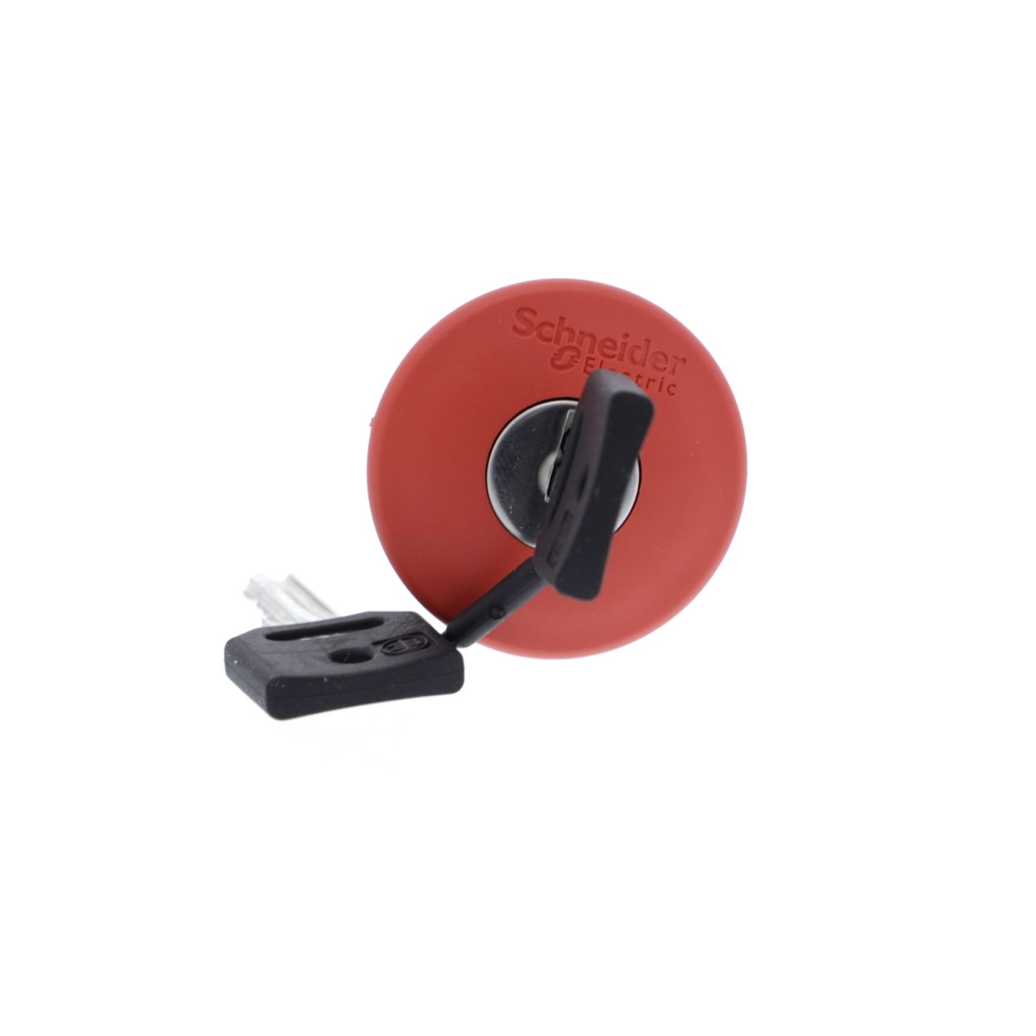 Picture of Emergency stop head, Harmony XB4, switching off, metal, red mushroom 40mm, 22mm, trigger latching key release