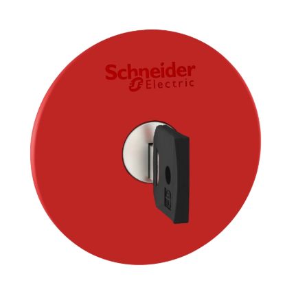 Picture of Emergency stop head, Harmony XB4, switching off, metal, red mushroom 60mm, 22mm, trigger latching key release