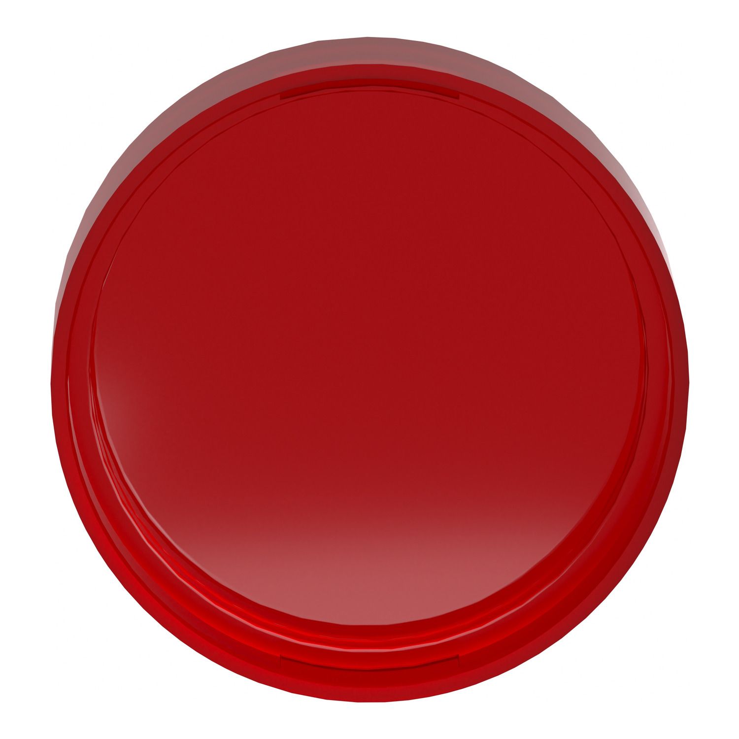 Picture of Head for pilot light, Harmony XB4, Harmony XB5, red, 22mm, universal LED, plain lens, unmarked