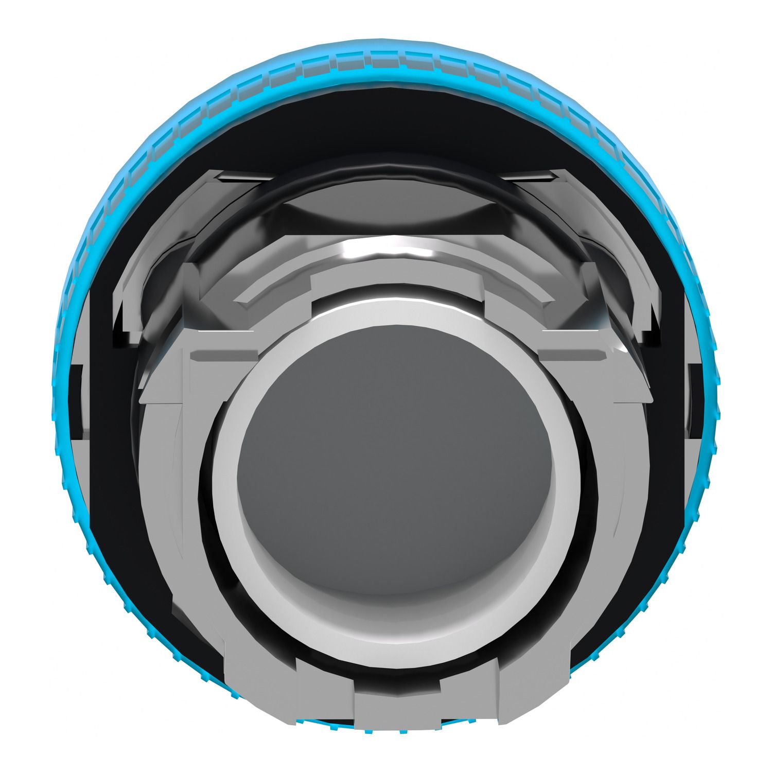 Picture of Head for pilot light, Harmony XB4, metal, blue, 22mm, plain lens for BA9s bulb