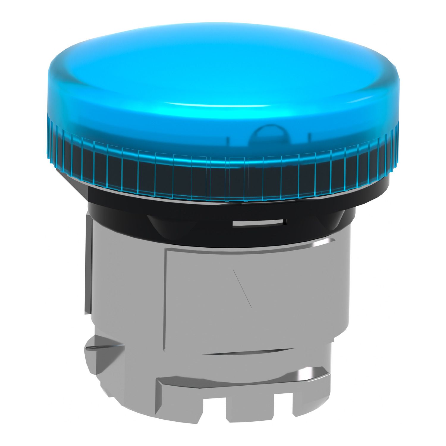 Picture of Head for pilot light, Harmony XB4, metal, blue, 22mm, plain lens for BA9s bulb