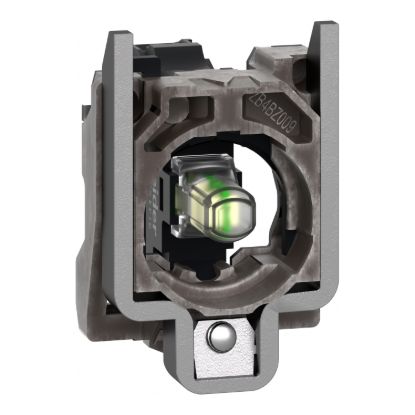 Picture of Complete body light block assembly, Harmony XB4, metal, universal LED, body fixing collar, 230...240V AC