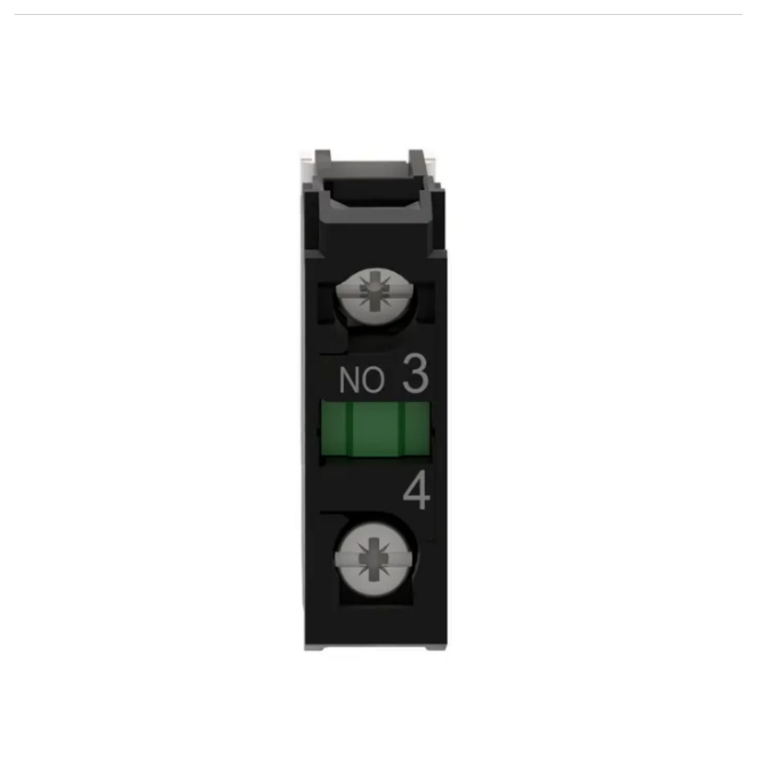 Picture of Single contact block, Harmony XB4, Harmony XB4, silver alloy, screw clamp terminal, 1NO