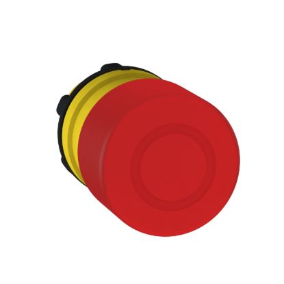 Picture of Emergency stop head switching off, Harmony XB5, plastic, red, mushroom 30mm, 22mm, trigger latching push pull