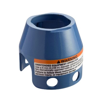 Picture of Padlockable guard for mushroom head 40mm, Harmony XB4, metal, blue