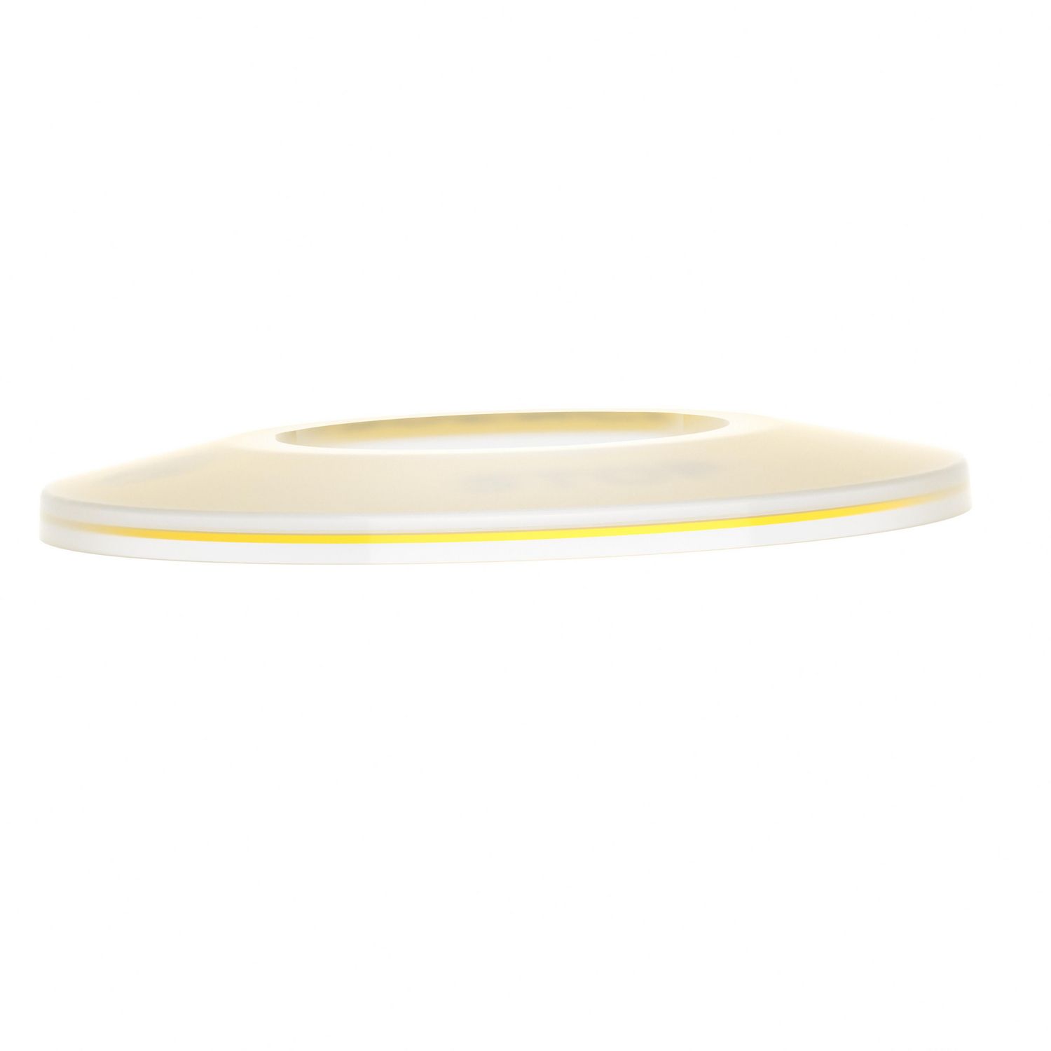 Picture of Legend holder 60mm for emergency stop, Harmony XB4, plastic, yellow, marked EMERGENCY STOP