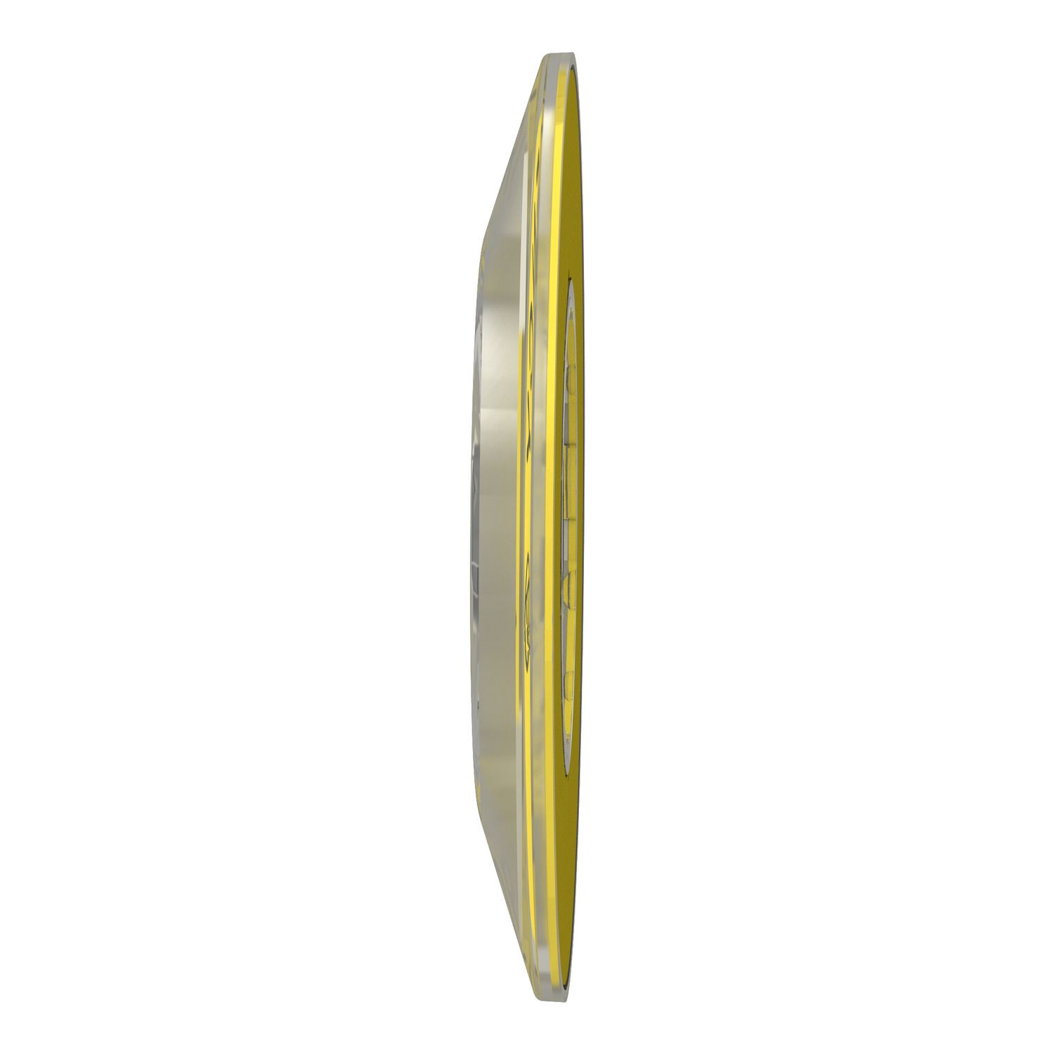 Picture of Legend holder 60mm for emergency stop, Harmony XB4, plastic, yellow, marked EMERGENCY STOP