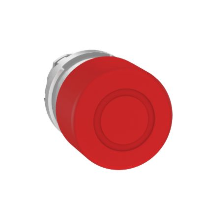 Picture of Emergency stop head, Harmony XB4, switching off, metal, red mushroom 30mm, 22mm, trigger latching push pull