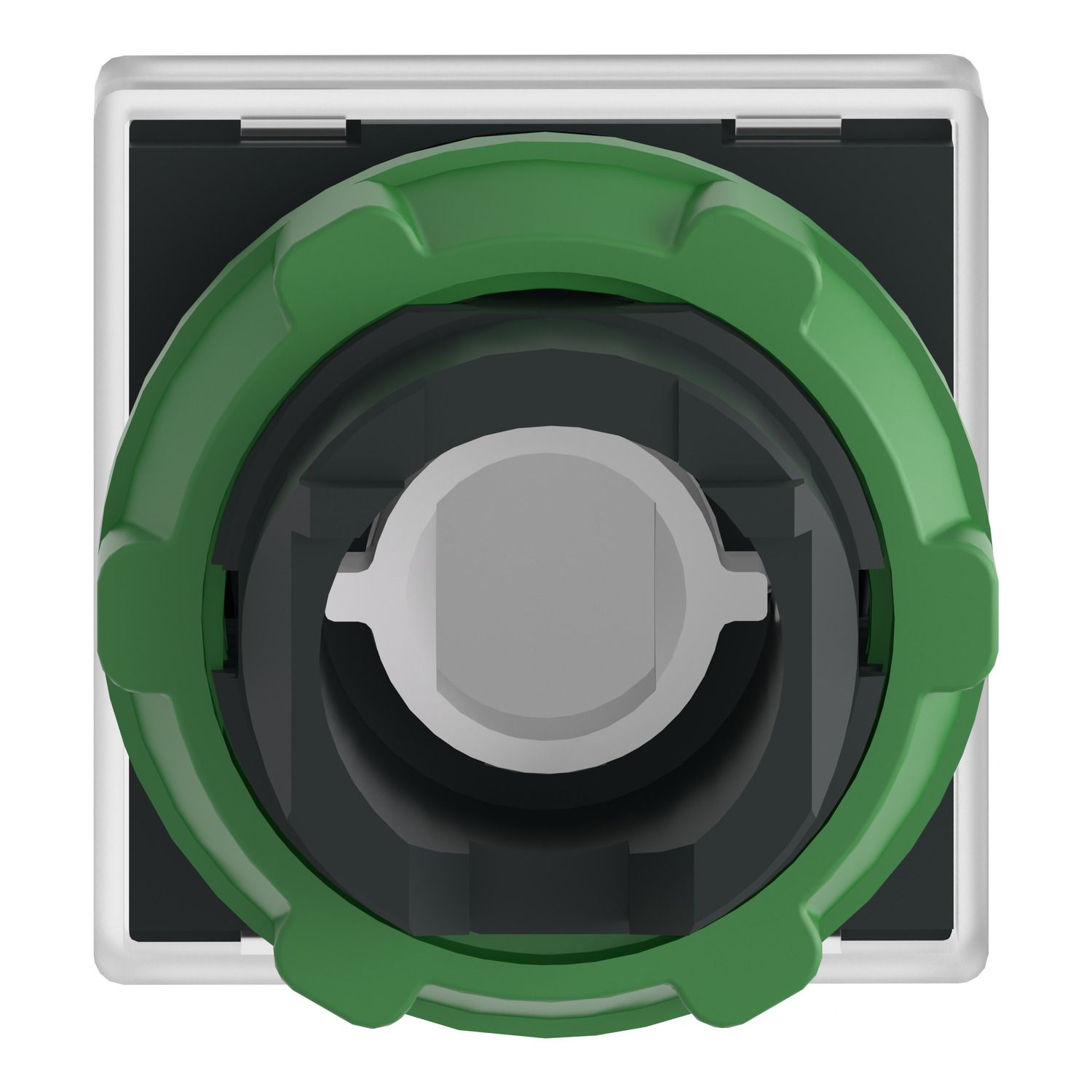 Picture of Head for pilot light, Harmony XB5, square white, 22mm, with plain lens, universal LED