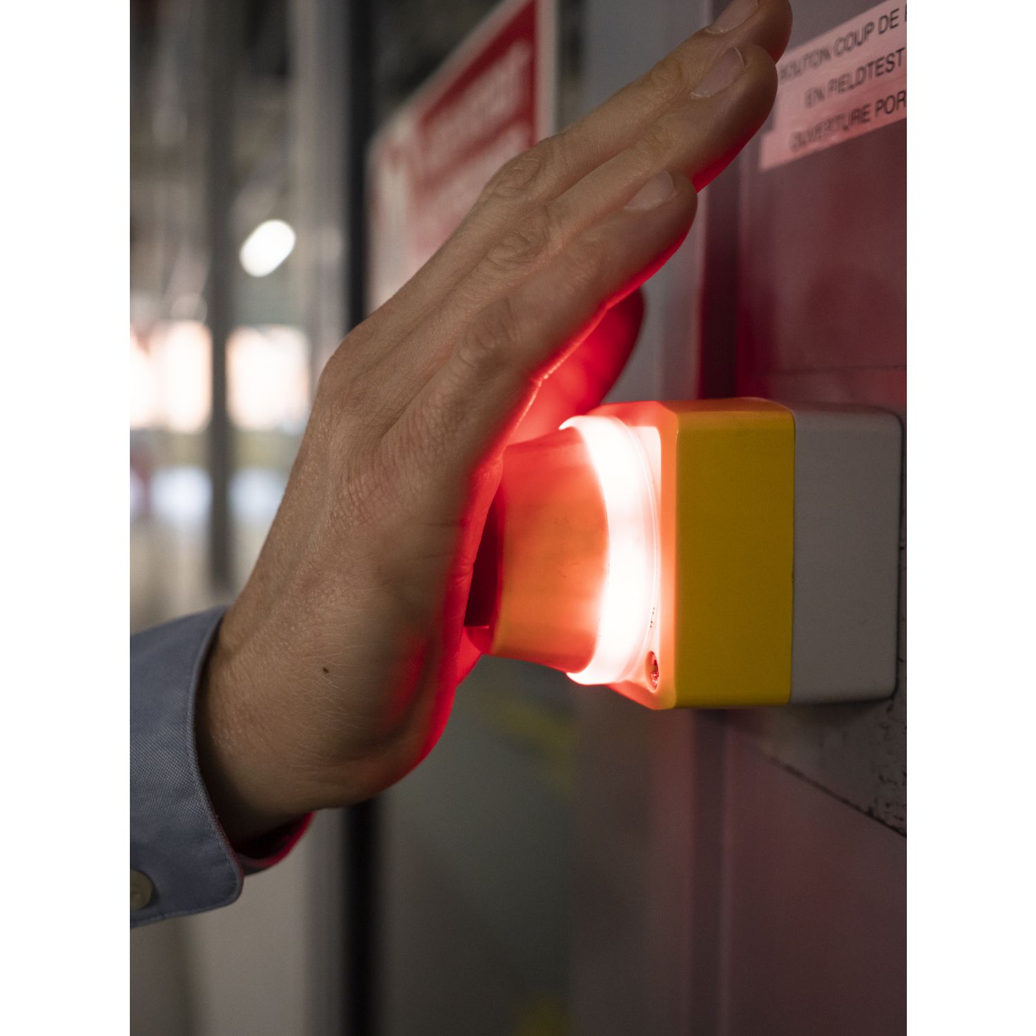 Picture of Head for pilot light, Harmony XB5, square red, 22mm, with plain lens, universal LED